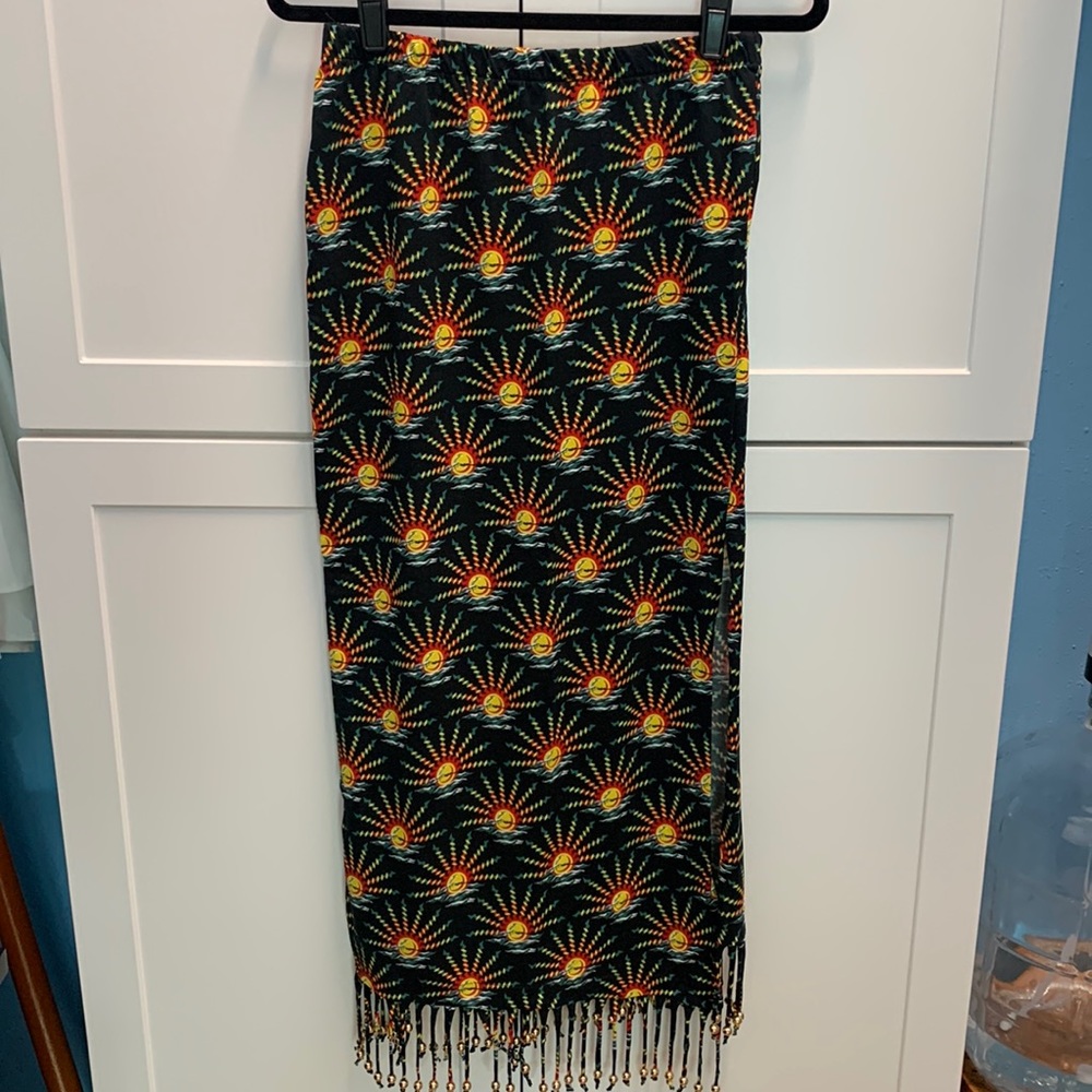 Paco Rabanne skirt with bottom gold beads